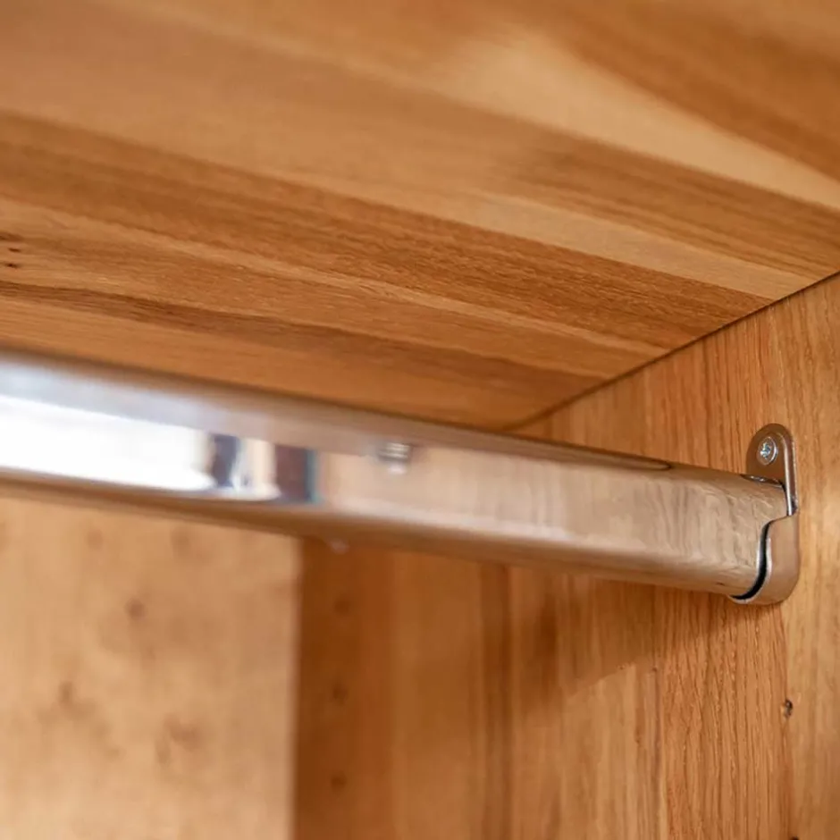 Pharao24 Holzkleiderschrank Bibliana> Massivholzmöbel|Drehtürenschränke