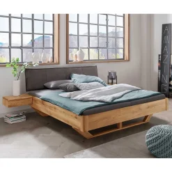 Doppelbetten|Massivholzbetten*Pharao24 Holzkufen Bett Catania