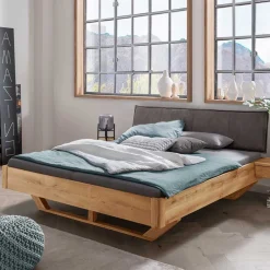 Doppelbetten|Massivholzbetten*Pharao24 Holzkufen Bett Catania