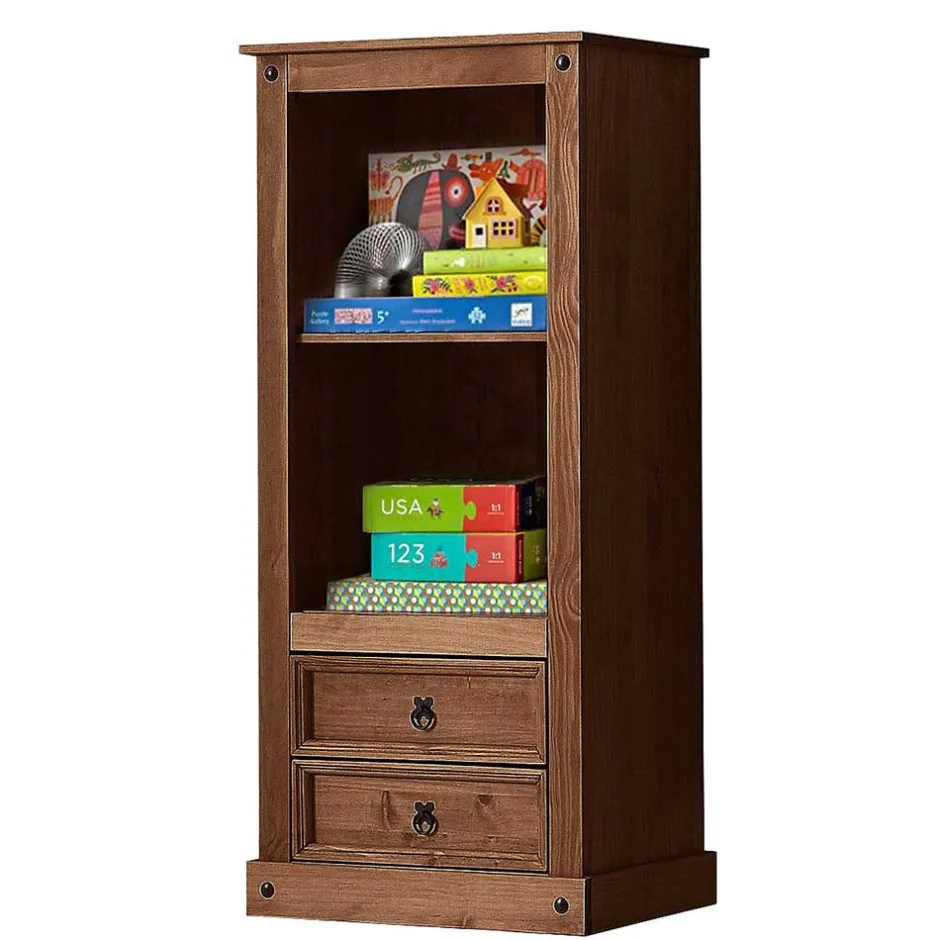 Pharao24 Holzregal Jaines> Regalschränke|Massivholzregale