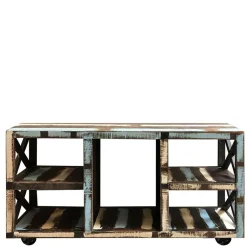 Raumteiler|Massivholzregale*Pharao24 Holzregal Nynos