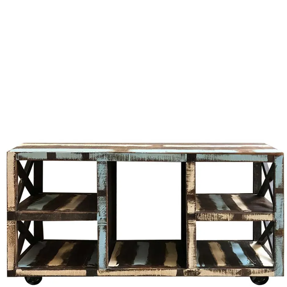 Raumteiler|Massivholzregale*Pharao24 Holzregal Nynos