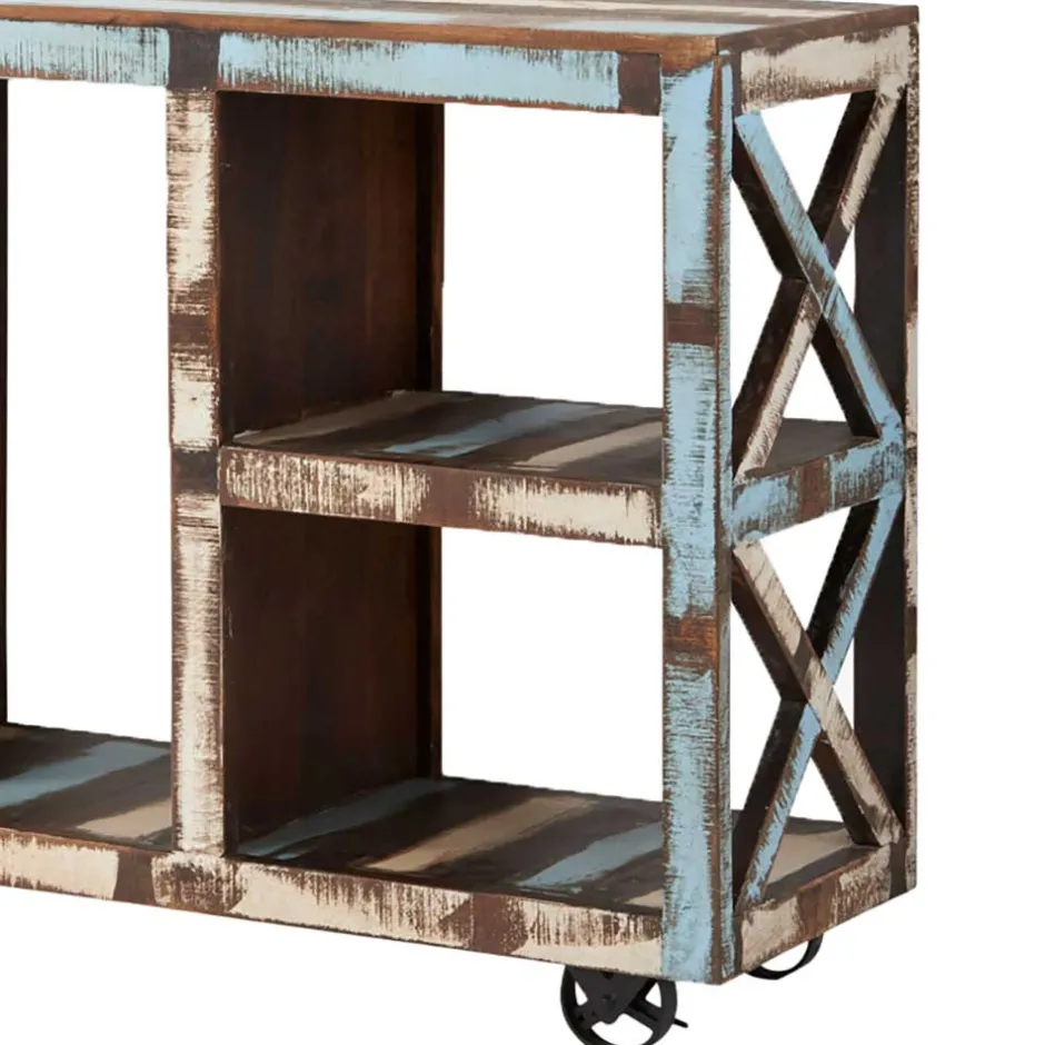 Raumteiler|Massivholzregale*Pharao24 Holzregal Nynos