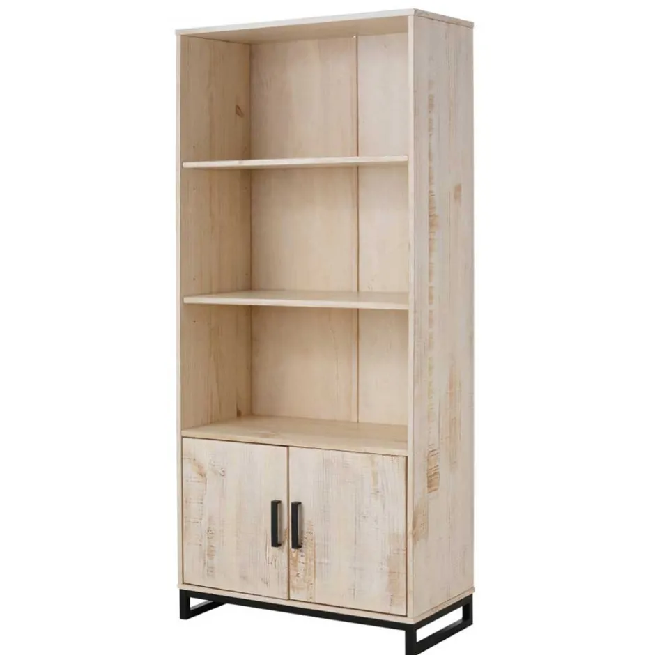 Wohnzimmerregale|Massivholzregale*Pharao24 Holzregal Vlatana