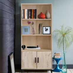 Wohnzimmerregale|Massivholzregale*Pharao24 Holzregal Vlatana