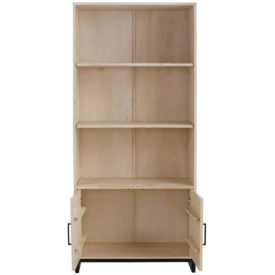 Wohnzimmerregale|Massivholzregale*Pharao24 Holzregal Vlatana