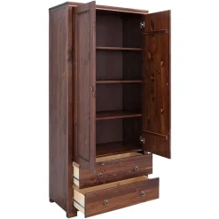 Massivholzmöbel|Wäscheschrank*Pharao24 Holzschrank Maseria