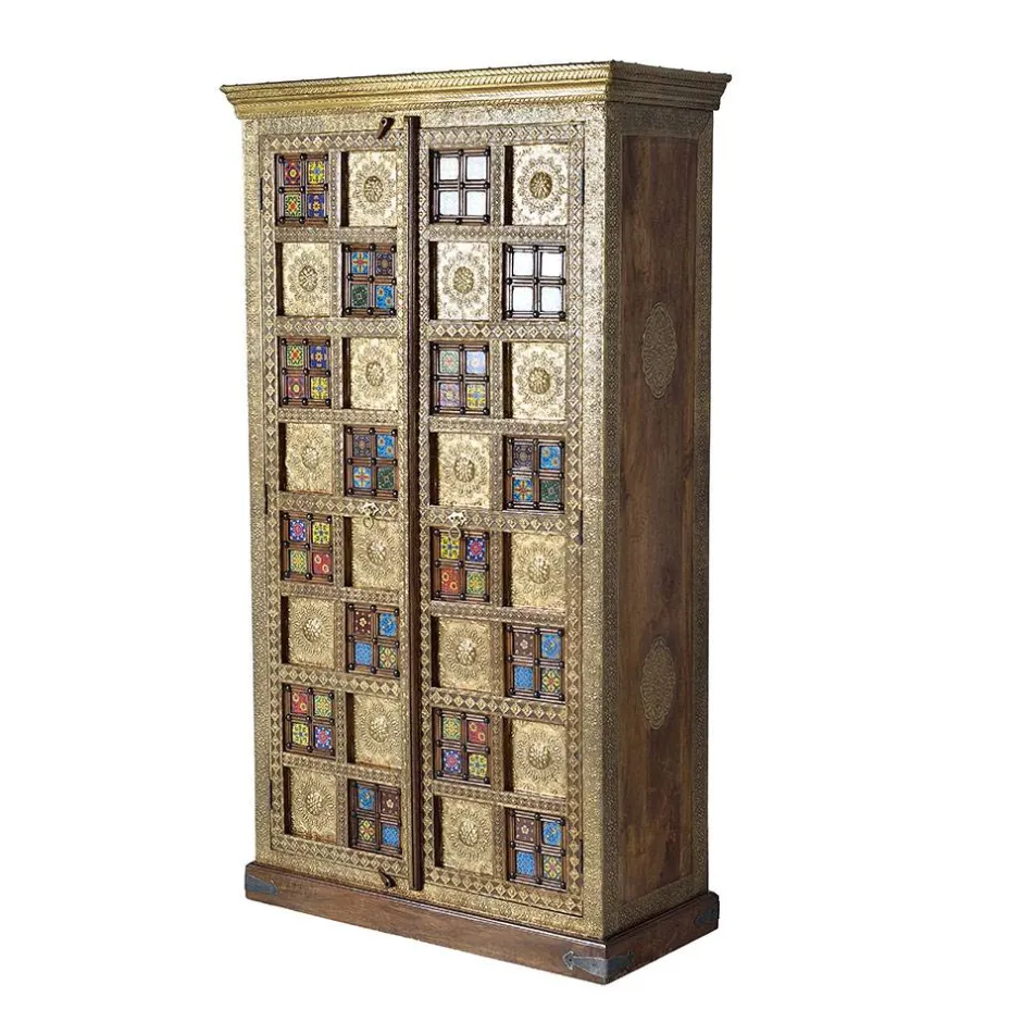 Pharao24 Holzschrank Massiv Carim> Massivholz Schränke|Dielenschränke