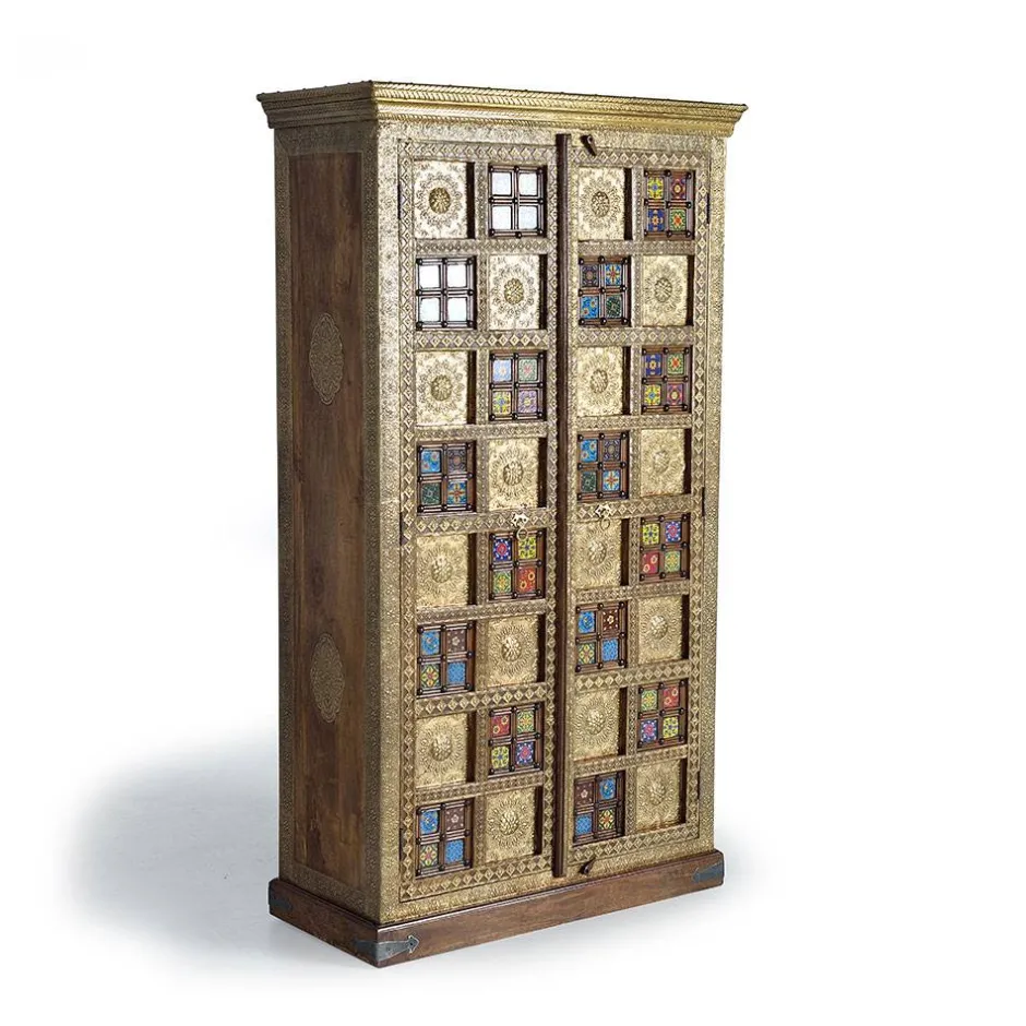 Pharao24 Holzschrank Massiv Carim> Massivholz Schränke|Dielenschränke