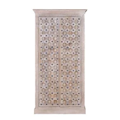 Vitrinenschrank*Pharao24 Holzschrank massiv Emra