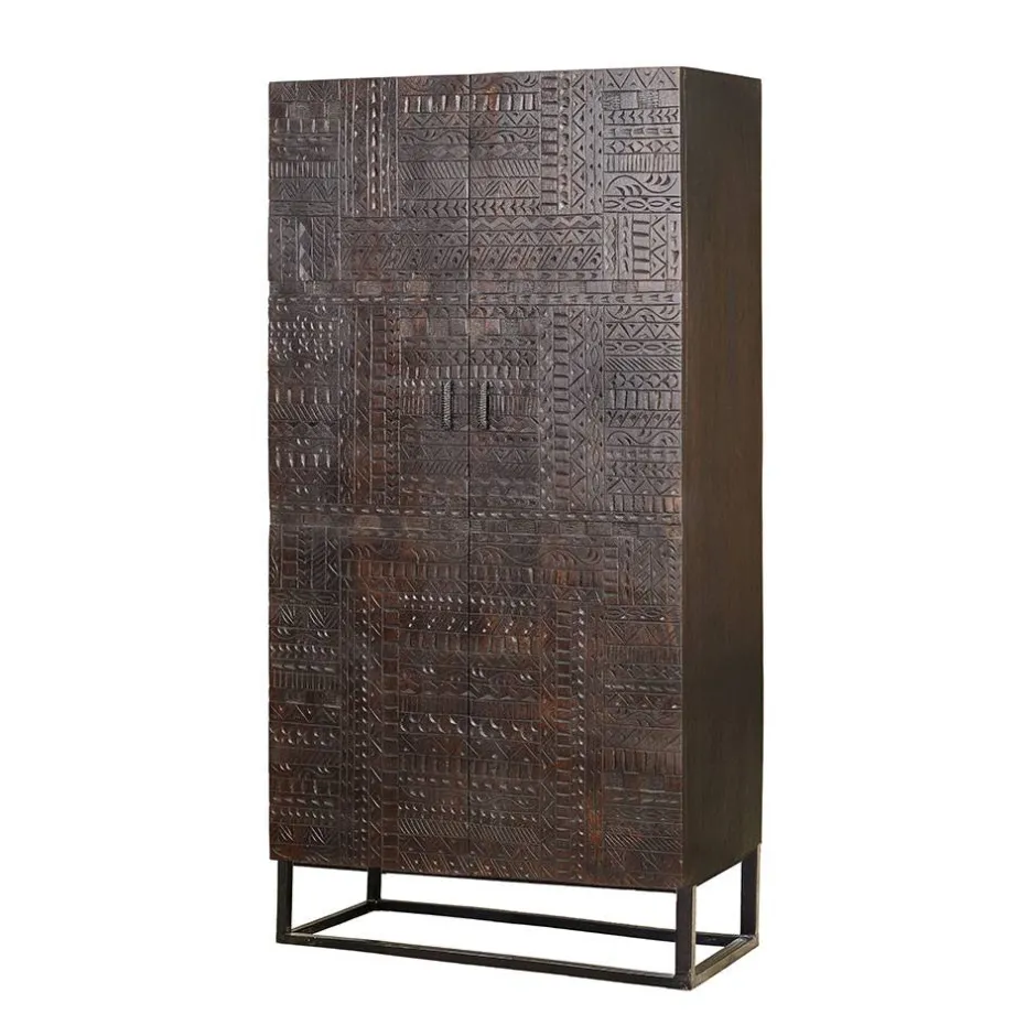 Pharao24 Holzschrank massiv Galicia> Massivholzmöbel|Wäscheschrank