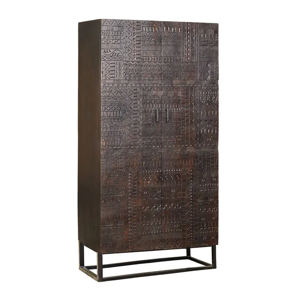 Pharao24 Holzschrank massiv Galicia> Massivholzmöbel|Wäscheschrank