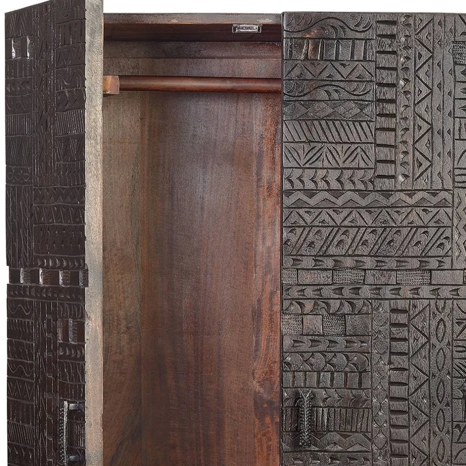 Pharao24 Holzschrank massiv Galicia> Massivholzmöbel|Wäscheschrank