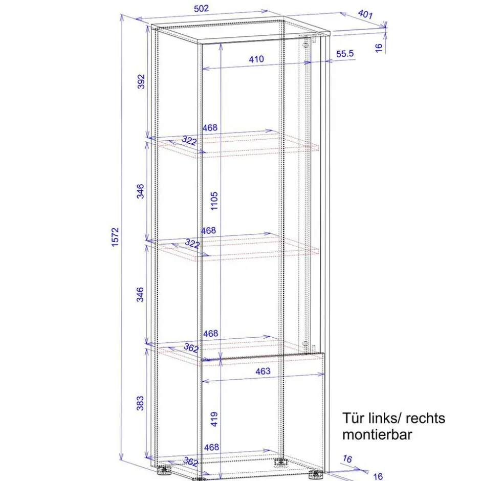 Büroschränke|Aktenschränke*Pharao24 Home Office Aktenschrank Uzniana