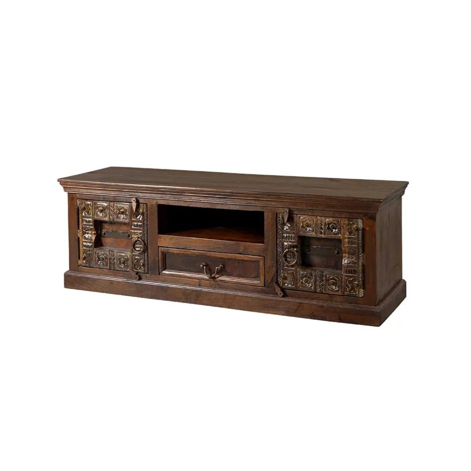 Pharao24 Indisches Lowboard Mysore> Massivholz Tv Möbel