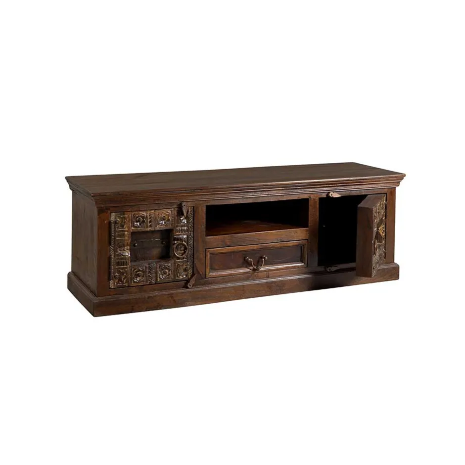 Pharao24 Indisches Lowboard Mysore> Massivholz Tv Möbel