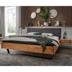 Doppelbetten|Massivholzbetten*Pharao24 Industriestil Bett Senva