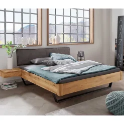 Doppelbetten|Massivholzbetten*Pharao24 Industriestil Bett Senva