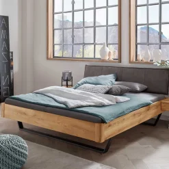 Doppelbetten|Massivholzbetten*Pharao24 Industriestil Bett Senva