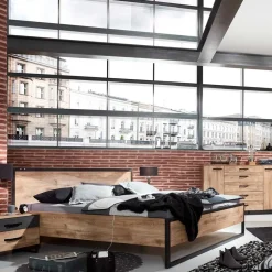 Komfortbetten|Doppelbetten*Pharao24 Industriestil Doppelbett Onlina