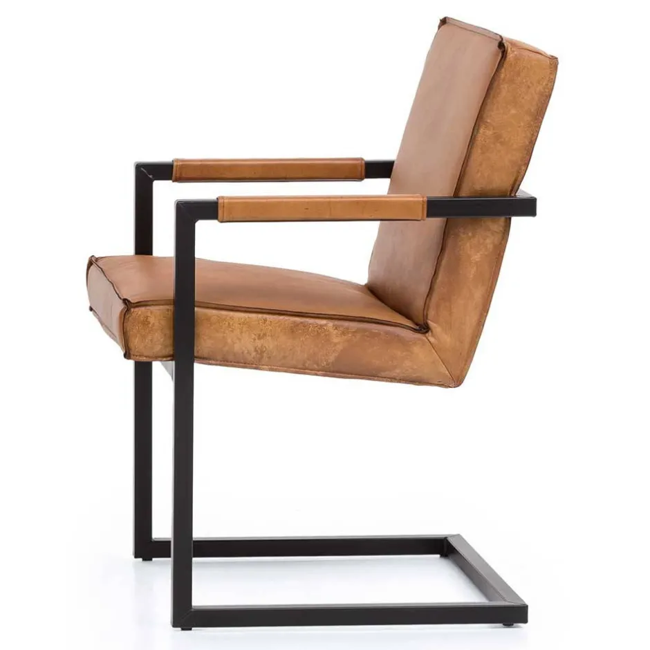 Polstermöbel|Küchenstühle*Pharao24 Industriestil Freischwinger Rhodos