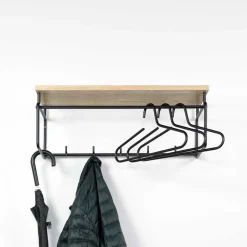 Wandgarderoben|Massivholz Garderoben*Pharao24 Industry Wandgarderobe Valnussa