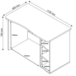 Schreibtische*Pharao24 Jugendschreibtisch Mocino