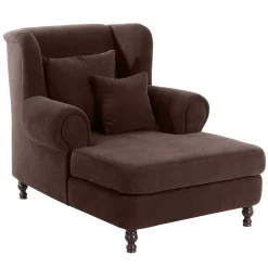 Ohrensessel*Pharao24 Kaminsessel braun Pandau