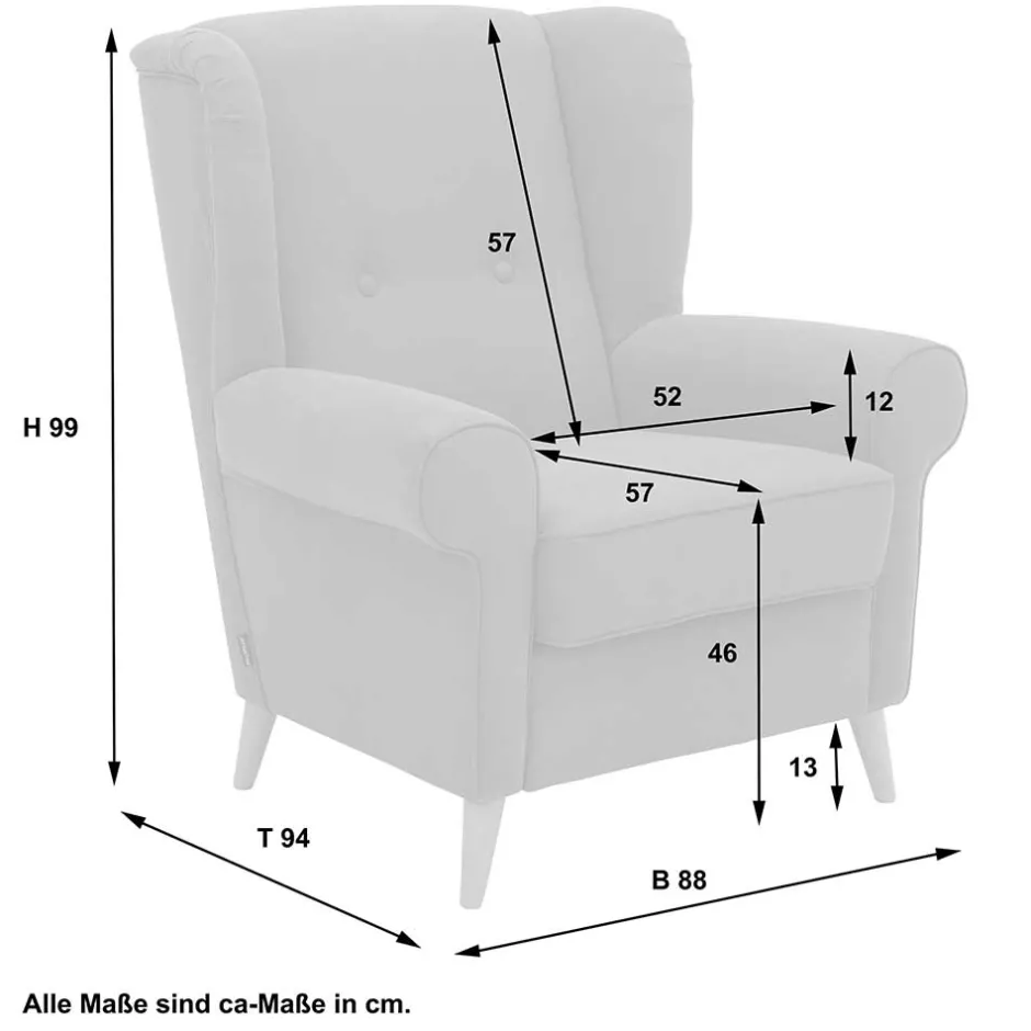 Pharao24 Kaminsessel Straits> Polstermöbel|Wohnzimmer Sessel
