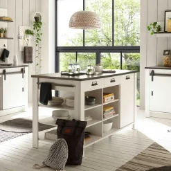 Spülenschrank*Pharao24 Kücheninsel Agazian