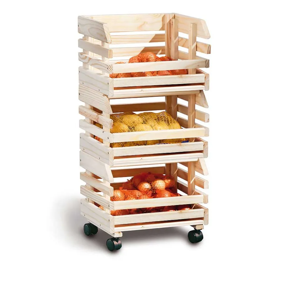 Massivholzregale|Standregale*Pharao24 Küchenregal Beqa