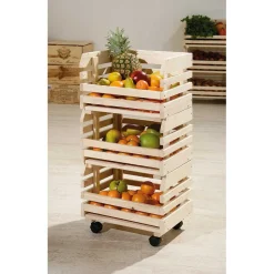 Massivholzregale|Standregale*Pharao24 Küchenregal Beqa