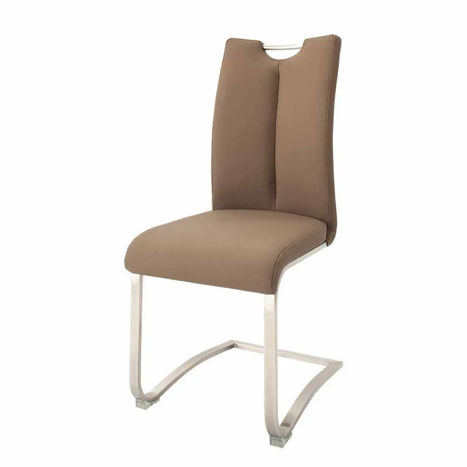 Lederstühle|Freischwinger*Pharao24 Küchenstuhl Set Freischwinger Martinus