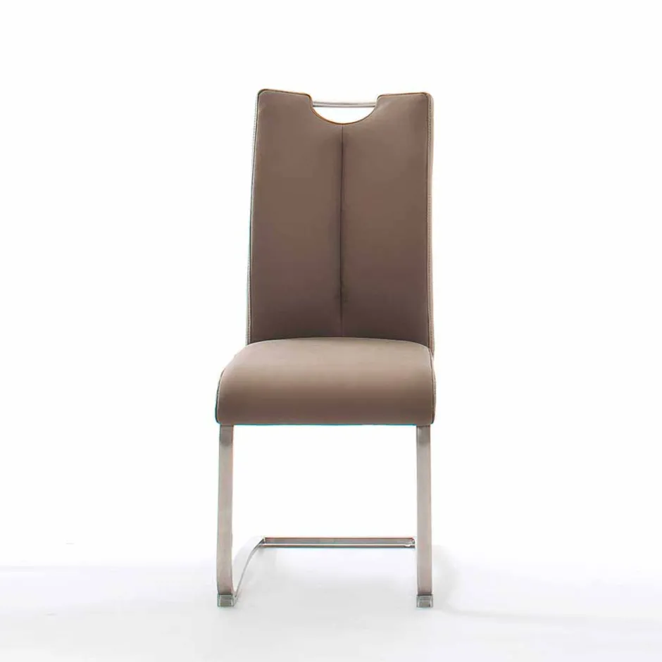 Lederstühle|Freischwinger*Pharao24 Küchenstuhl Set Freischwinger Martinus