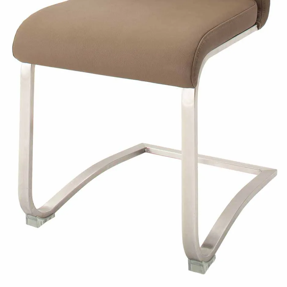 Lederstühle|Freischwinger*Pharao24 Küchenstuhl Set Freischwinger Martinus