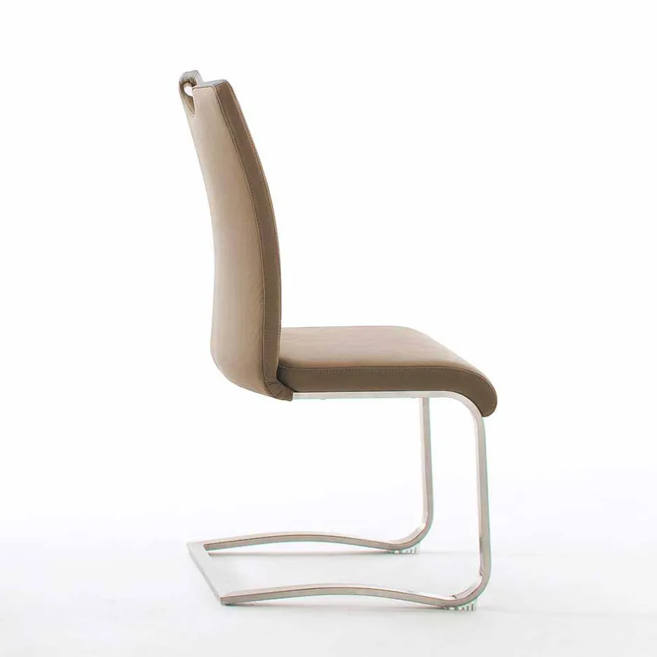 Lederstühle|Freischwinger*Pharao24 Küchenstuhl Set Freischwinger Martinus