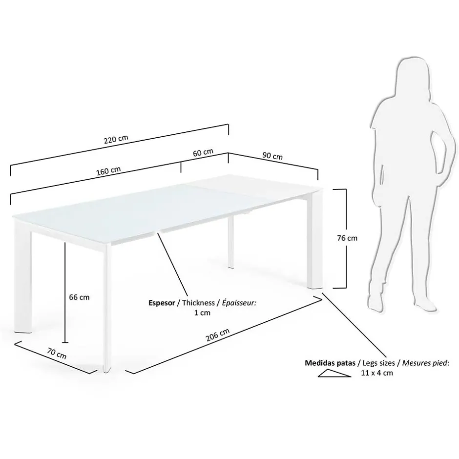 Küchentisch|Glastische*Pharao24 Küchentisch Keopado