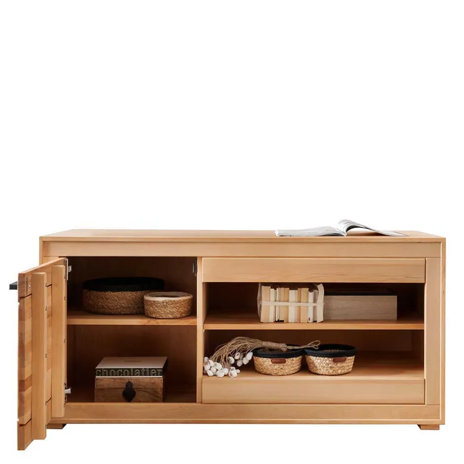 Moderne Wohnwände|Wohnwand 350 Cm*Pharao24 Kernbuche Anbauwand Olmedo