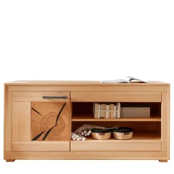 Moderne Wohnwände|Wohnwand 350 Cm*Pharao24 Kernbuche Anbauwand Olmedo