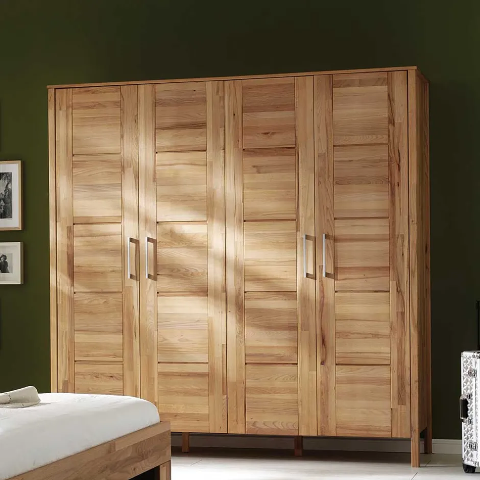 Massivholzmöbel|Drehtürenschränke*Pharao24 Kernbuche Schrank Dionassa