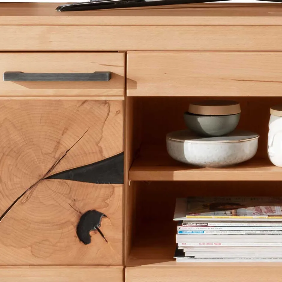 Wohnzimmerschrank|Wohnwand 300 Cm*Pharao24 Kernbuche TV Wohnwand Olmedo