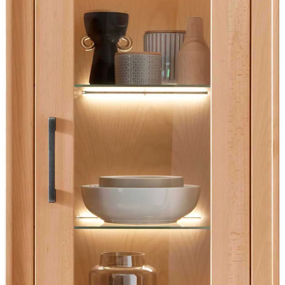 Wohnzimmerschrank|Wohnwand 300 Cm*Pharao24 Kernbuche TV Wohnwand Olmedo