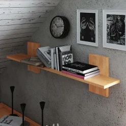 Wohnzimmerregale|Hängeregale*Pharao24 Kernbuche Wandboard Lasmus