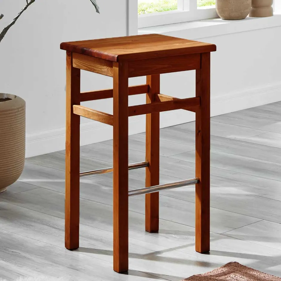 Hocker|Barmöbel*Pharao24 Kiefer Barhocker Kilazo