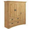 Pharao24 Kiefer massiv Wäscheschrank Delian> Kleiderschränke|Schlafzimmerschränke