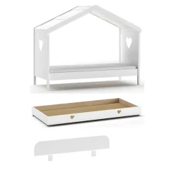 Pharao24 Kinder Einzelbett weiß Ciomore><noscript><img width=