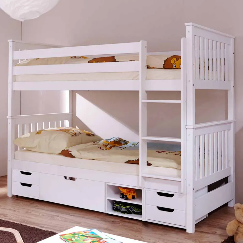 Pharao24 Kinder Etagenbett Atela>Kinder Kinderbetten|Etagenbetten