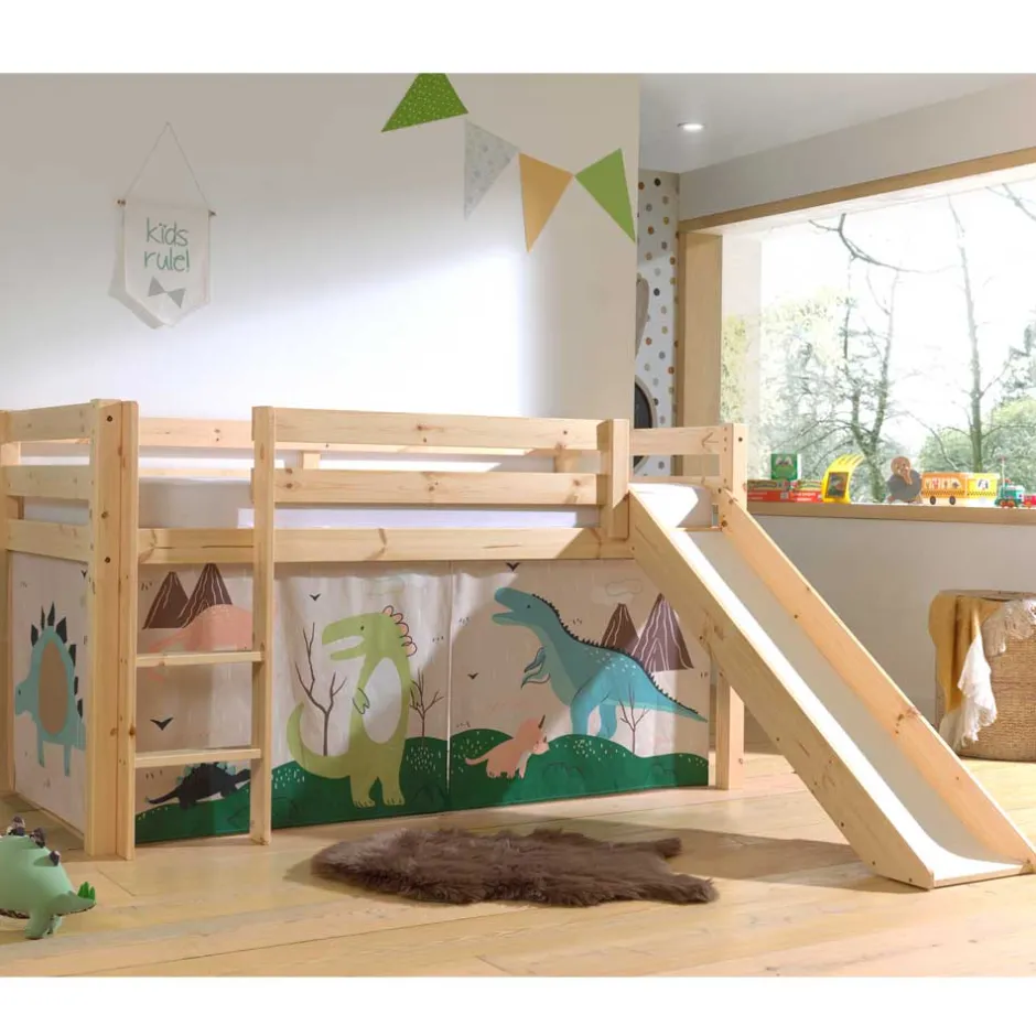 Kinderhochbetten|Kinderbetten*Pharao24 Kinder Halbhochbett Diamantina