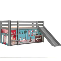 Kinderhochbetten|Kinderbetten*Pharao24 Kinder Halbhochbett Vimanco