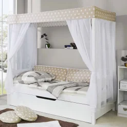 Funktionsbetten|Ausziehbetten*Pharao24 Kinder Himmelbett Anguro